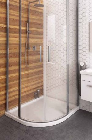 Aquaform Kabina półokrągła Missisipi chrom przezroczyste 90 x 90cm (100-40019) 1