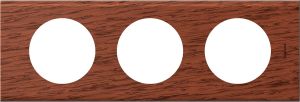 Legrand Ramka Celiane potrójna drewno mahoń (069223) 1
