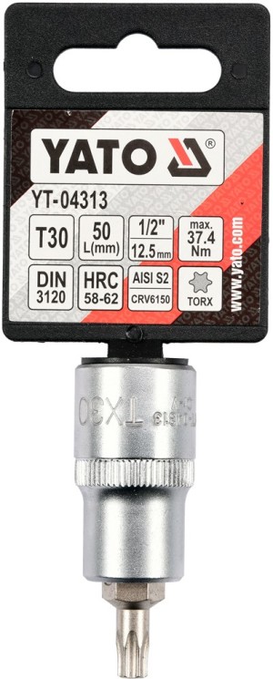Yato Nasadka trzpieniowa Torx 1/2" T30 x 55mm (YT-04313) 3