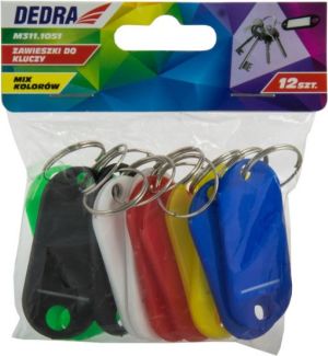 Dedra Przywieszki do kluczy słoik 12szt. mix kolorów (M311.1051) 3
