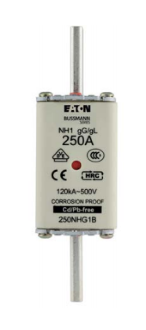 Eaton Wkładka bezpiecznikowa NH03 500V 250A (250NHG03B) 1