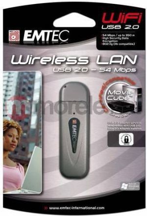 Karta sieciowa Emtec WIFI 802.11 g USB dongle - MOVIE CUBE COMPATIBLE 2