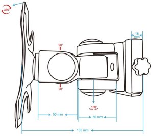Manhattan Uchwyt ścienny na monitor 13" - 22" (432351) 6