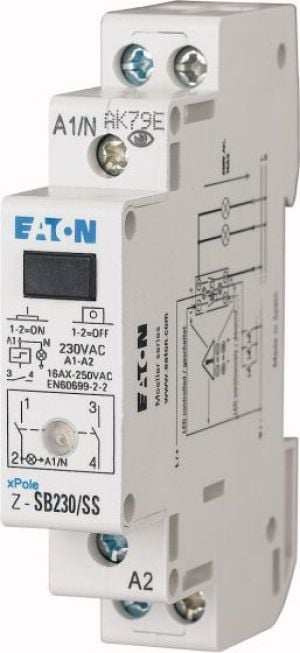 Eaton Przekaźnik impulsowy 16A 230V AC 2Z Z-SB230/SS (265301) 1