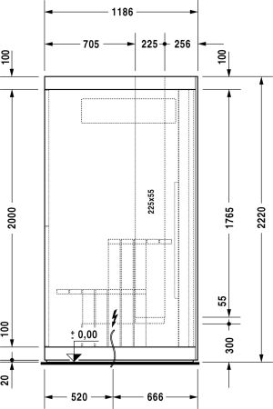 Duravit Sauna wolnostojąca 180 x 118 x 222cm biały połysk (751022002011000) 3