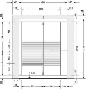 Duravit Sauna wolnostojąca 180 x 118 x 222cm biały połysk (751022002011000) 7