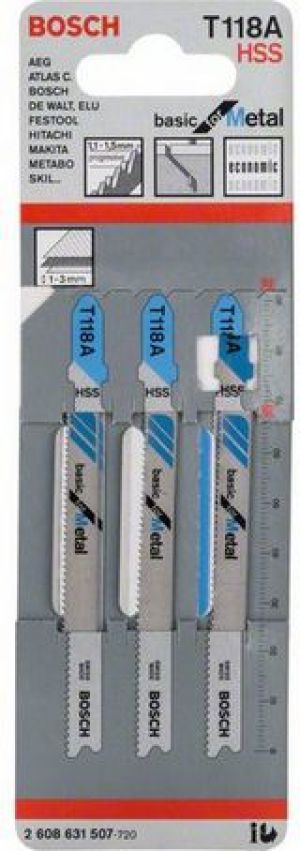 Bosch Brzeszczot do wyrzynarek T 118 A 92mm 3szt. (2608631507) 2