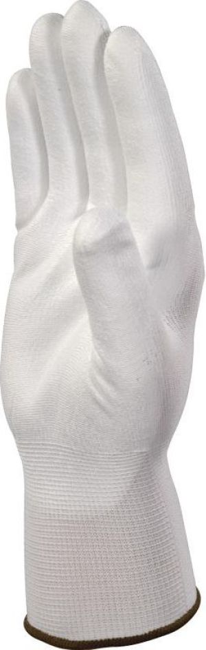 Delta Plus Rękawice z poliestru strona chwytana powlekana PU rozmiar 10 biały (VE702P10) 2