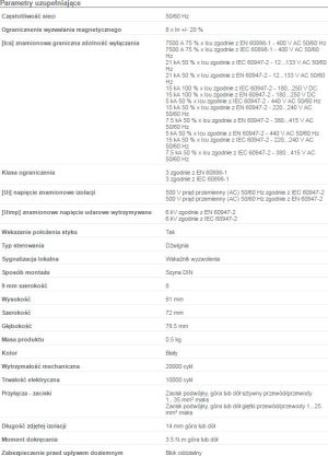 Schneider Electric Wyłącznik nadprądowy iC60H 4P 50A charakterystyka C (A9F07450) 2