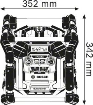 Radio budowlane Bosch Radio GML 50 Professional z przedłużaczem (0.601.429.600) 2
