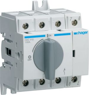 Hager Rozłącznik izolacyjny 4P 100A (HAC410) 1