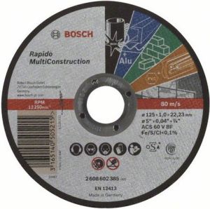 Bosch Tarcza tnąca prosta Rapido Multi Construction ACS 60 V BF 1 x 125mm (2.608.602.385) 1