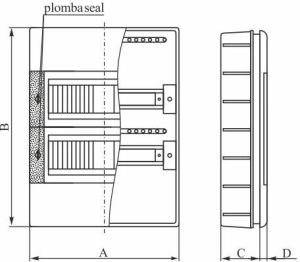 Elektro-Plast Rozdzielnica modułowa 1x8 podtynkowa IP40 SRp-8/B N+PE (2.12) 2
