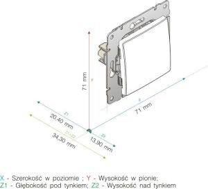 KOS Łącznik podwójny Vena świecznikowy biały (510415) 3