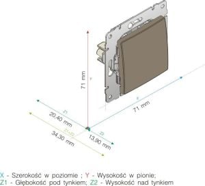 KOS Łącznik pojedynczy Vena satynowy (515011) 4