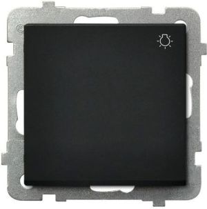 Ospel Przycisk światło Sonata 10AX IP20 czarny metalik (ŁP-5R/m/33) 1