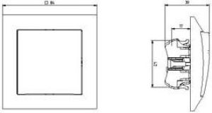 Ospel Przycisk światło Impresja biały (ŁP-5Y/m/00) 3