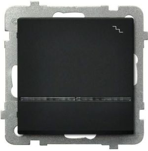 Ospel Łącznik schodowy Sonata pojedynczy 16AX IP20 czarny metalik (ŁP-3R/m/33) 1