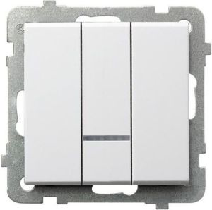 Ospel Łącznik potrójny Sonata 10AX IP20 biały (ŁP-13RS/m/00) 1