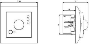 Ospel Elektroniczny czujnik ruchu Impresja biały (ŁP-16Y/m/00) 2