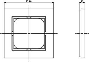 Ospel Ramka pojedyncza Sonata biały (R-1R/00) 2