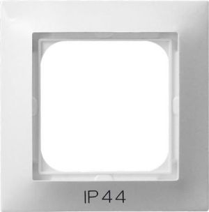 Ospel Ramka pojedyncza Impresja do łączników IP-44 biały (RH-1Y/00) 1