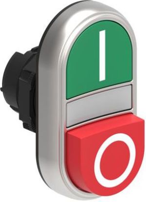 Lovato Electric Napęd przycisku podwójny zielony/czerwony O-I z podświetleniem z samopowrotem (LPCBL7223) 1