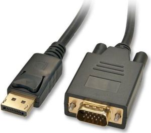 Kabel Lindy DisplayPort - D-Sub (VGA) 1m czarny (41470) 1