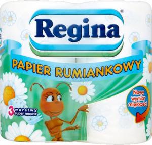 Regina Papier toaletowy 3-warstwowy rumiankowy 4szt. 1