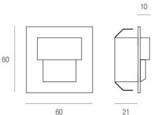 Oprawa schodowa SKOFF Tango mini LED inox (MH-TMI-K-W-1-PL-00-01) 2