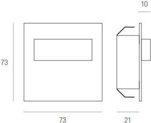 Oprawa schodowa SKOFF Tango short LED inox (MS-TAN-K-H-1-PL-00-01) 2