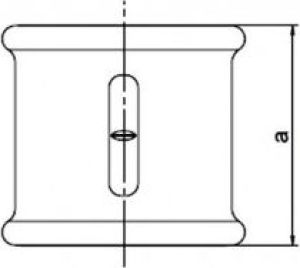 Odlewnia Zawiercie Mufa redukcyjna M2 2 x 5/4" czarna 3