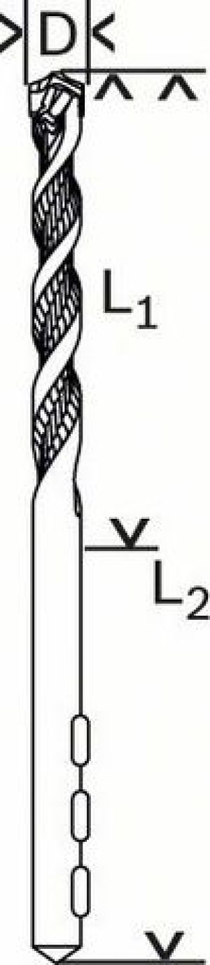 Wiertło Bosch walcowe 3mm  (2608588136) 3