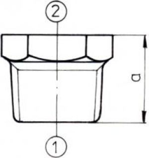 Odlewnia Zawiercie Złączka zwężkowa 1/2 x 3/8" czarna 2