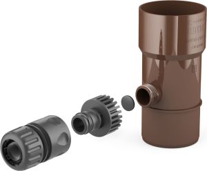 Bryza Odzyskiwacz wody deszczowej brązowy PVC 90mm (62-202) 1