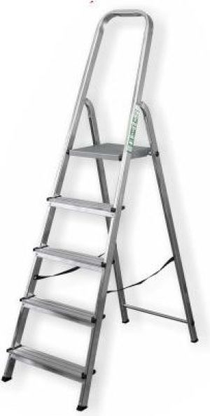 Stalco Drabina aluminiowa 8 stopni z podestem (S-40546) 1
