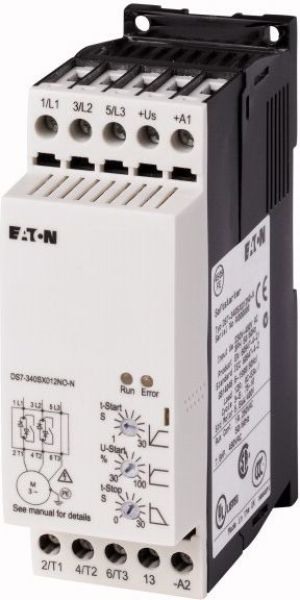 Eaton Softstart 3-fazowy 400VAC 7A 3kW/400V Uc=24V AC/DC DS7-340SX007N0-N (134849) 1