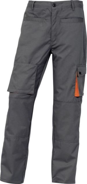Delta Plus Spodnie robocze z poliestru i bawełny szaro-pomarańczowe XL (M2PANGRXG) 1