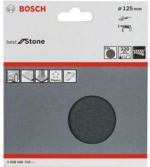 Bosch Krążek ścierny 125mm ziarnistość 320 10szt. (2608606759) 2