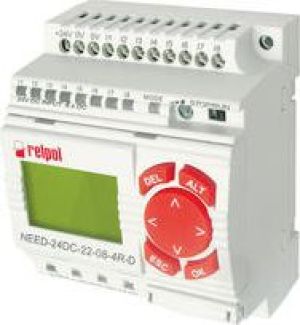 Relpol Przekaźnik programowalny 230V AC 8we 4wy z wyświetlaczem i klawiaturą NEED-230AC-22-08-4R-D (859360) 1