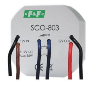 F&F Ściemniacz LED 36W 12V DC z pamięcią kapsułka fi55mm (SCO-803) 1