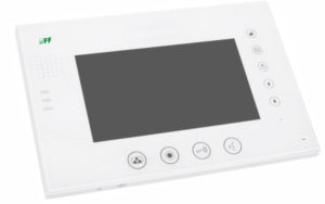 F&F Wideodomofon monitor 7 cali kolorowy z pamięcią, dotykowy, biały, szkło 1