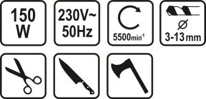 Sthor Ostrzarka wielofunkcyjna 150W (73473) 12
