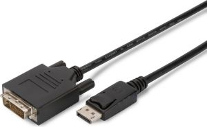 Kabel Digitus DisplayPort - DVI-D 1m czarny (AK-340301-010-S) 1