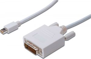 Kabel Digitus DisplayPort Mini - DVI-D 2m biały (AK-340305-020-W) 1