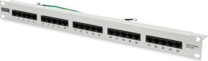 Digitus Patch panel telefoniczny ISDN 19" 25 x RJ45 U/UTP kat.3 1U szary (DN-91325-1) 1