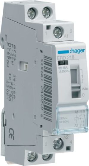 Hager Przekaźnik instalacyjny 16A 24V AC 1NO+1NC (ERD218) 1