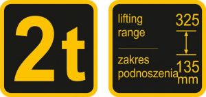 Vorel Podnośnik hydrauliczny żaba 2T (80111) 3