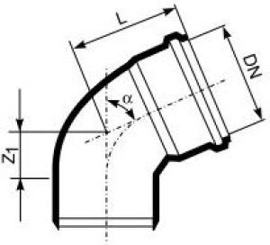 Magnaplast Kolano 15° kanalizacji wewnętrznej HTB 32mm białe (421008) 2
