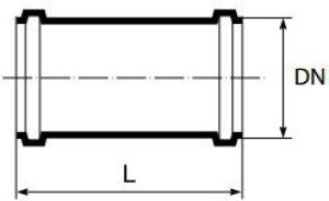 Magnaplast Mufa przesuwna kanalizacji wewnętrznej HTU 40mm (12200) 2